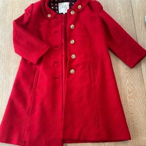 Milly button up wool dress coat, size 10